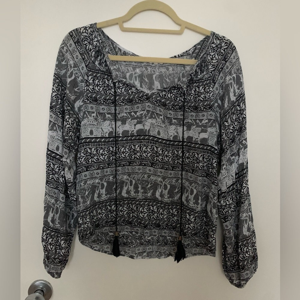 Long sleeve blouse